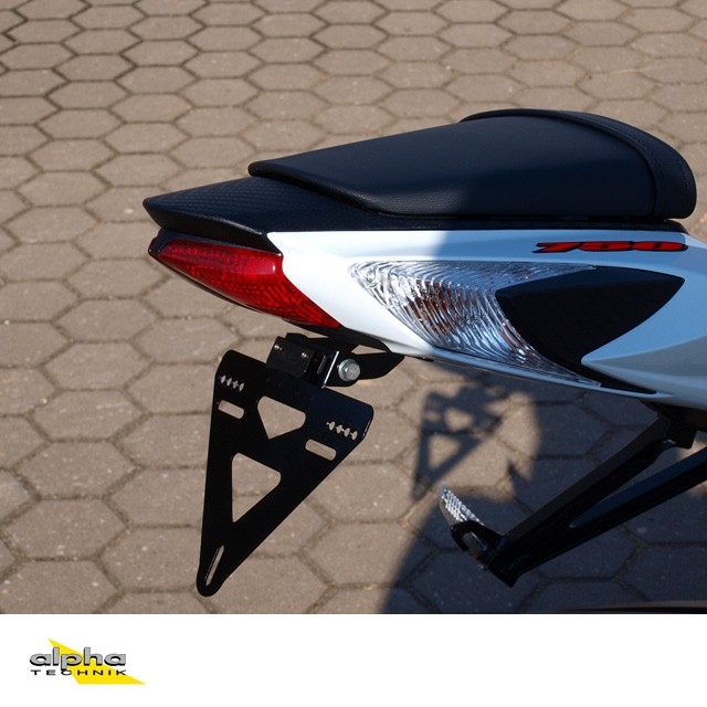 alpha Technik Number Plate Holder Suzuki GSXR600,750; Type C3/C4; Model Year 2011