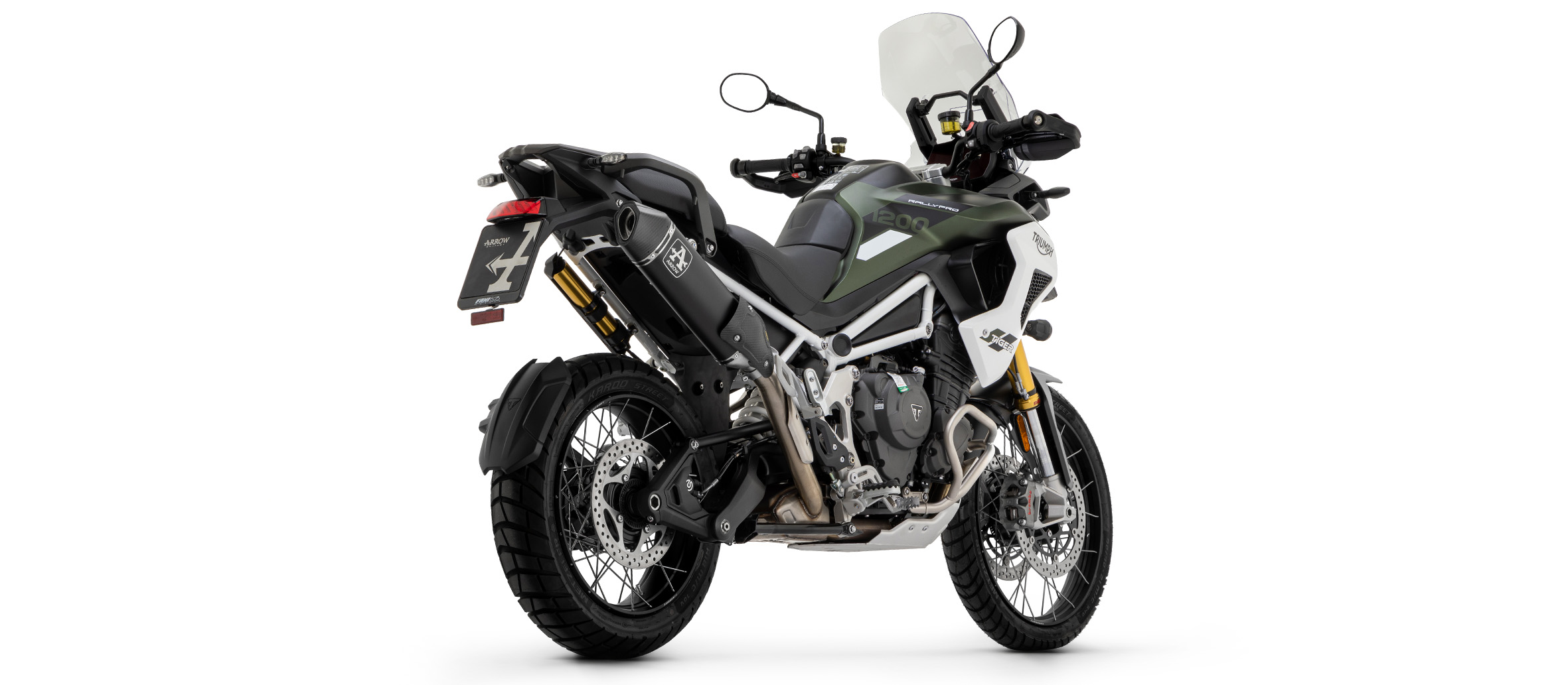 ARROW VELOCE DARK Racing Slip-On for Triumph Tiger 1200, Type PV01, 2022-2024