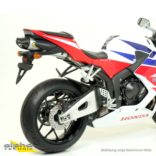 ARROW INDY RACE Exhaust for Honda CBR600RR 2013-2016, Carbon (Only with ARROW Link Pipe)