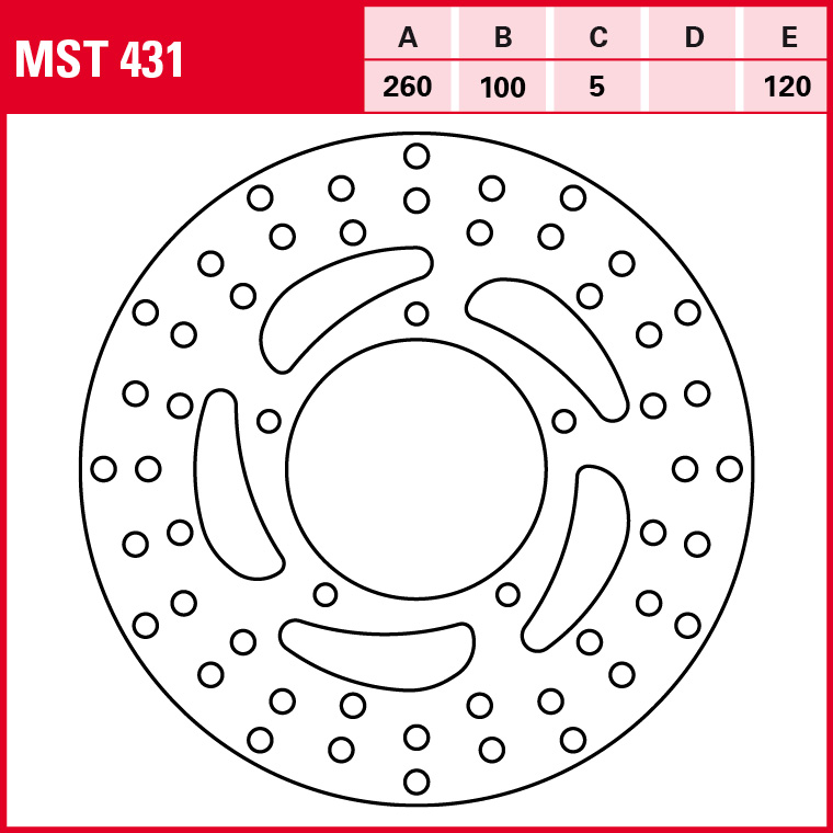 TRW brake disc All-round Fixed MST431