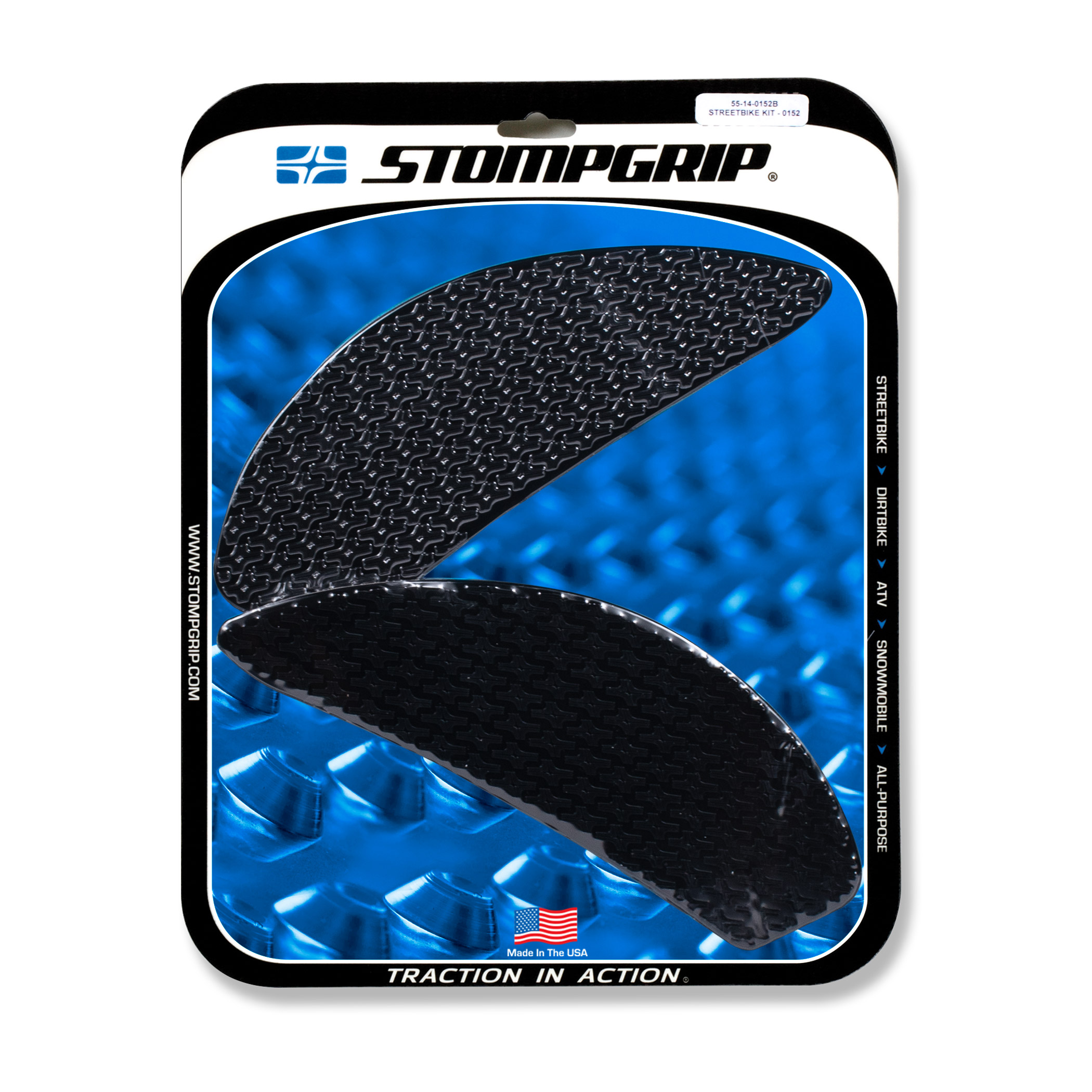 Stompgrip Traction Pads black, for Suzuki GSX250R, 2018-2025