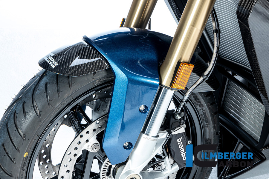 Ilmberger Carbon Mudguard fronte for painted original mudguard, glossy, BMW S1000XR 2020- M1000XR 2024-