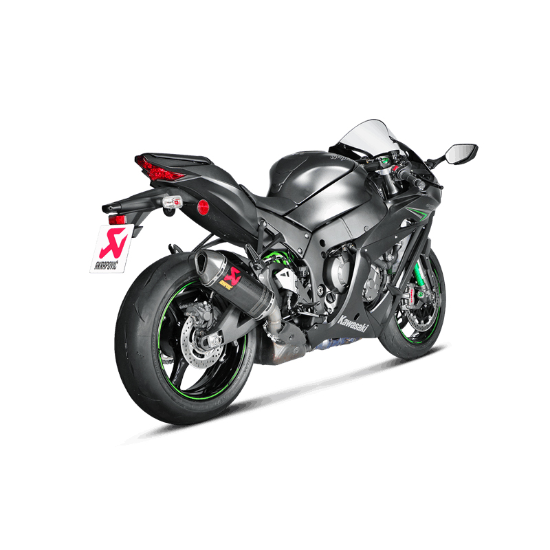 Akrapovic Slip-On Line (Carbon) Exhaust for Kawasaki Ninja ZX-10R, Ninja ZX-10R SE, ZX-10RR