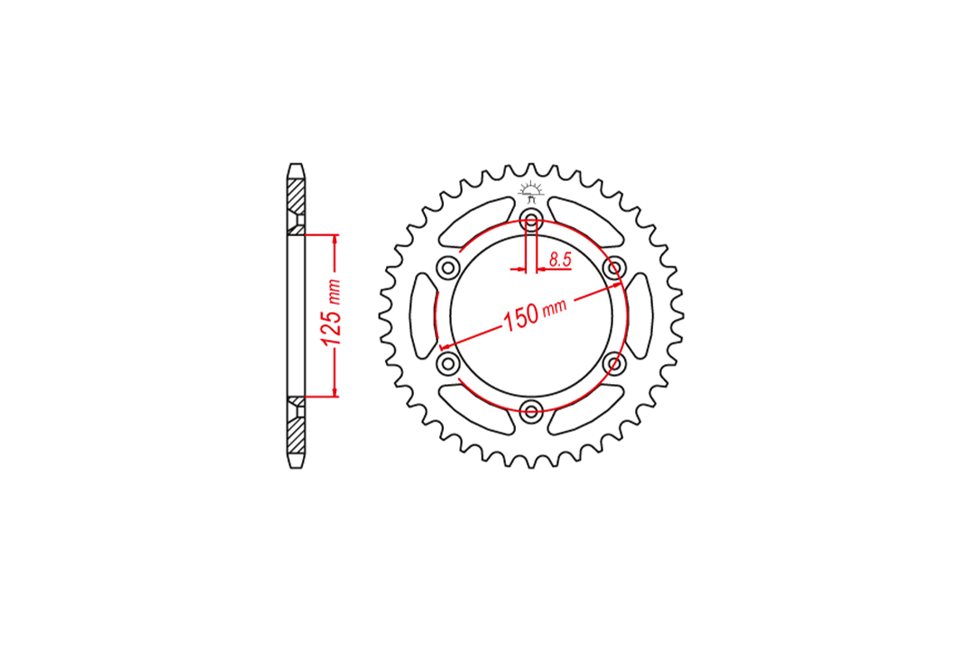 DID Chain Kit for CF Moto 450MT 2024-