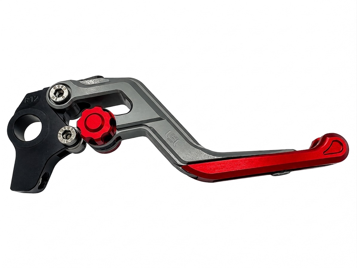 LSL ERGONIA Brake Lever R49R Silver/Red/Red