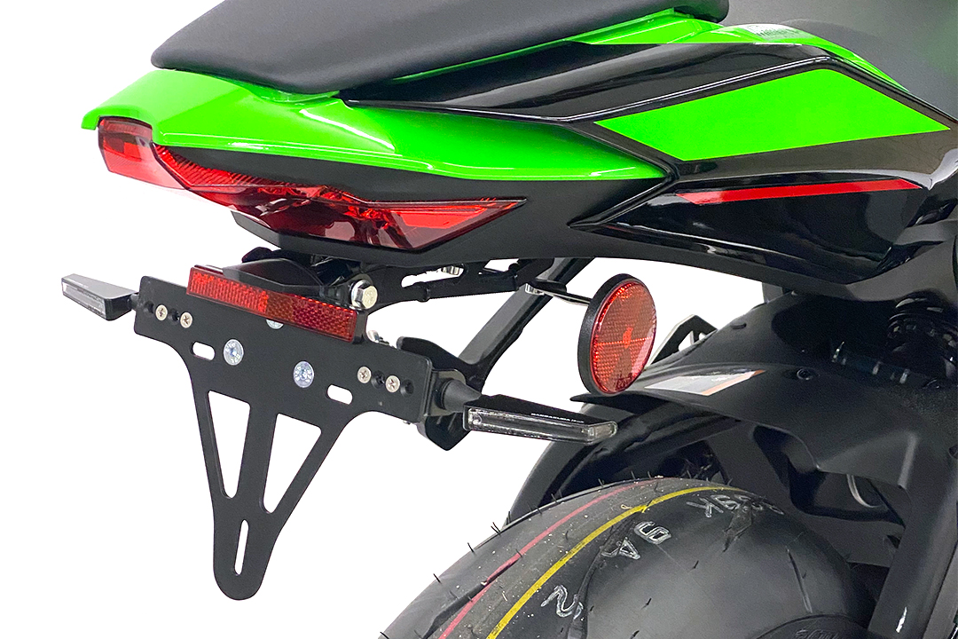 alpha Technik License Plate Holder for Kawasaki Ninja ZX-10R from model year 2022-
