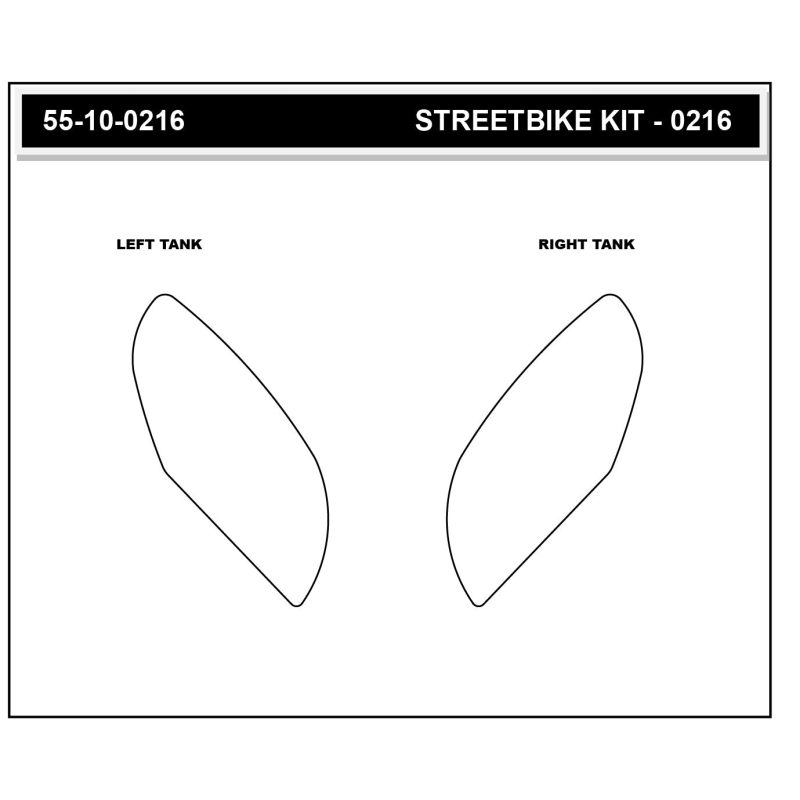 Stompgrip Tank Pad schwarz, Volcano, für Triumph Daytona 660, 2024-2025