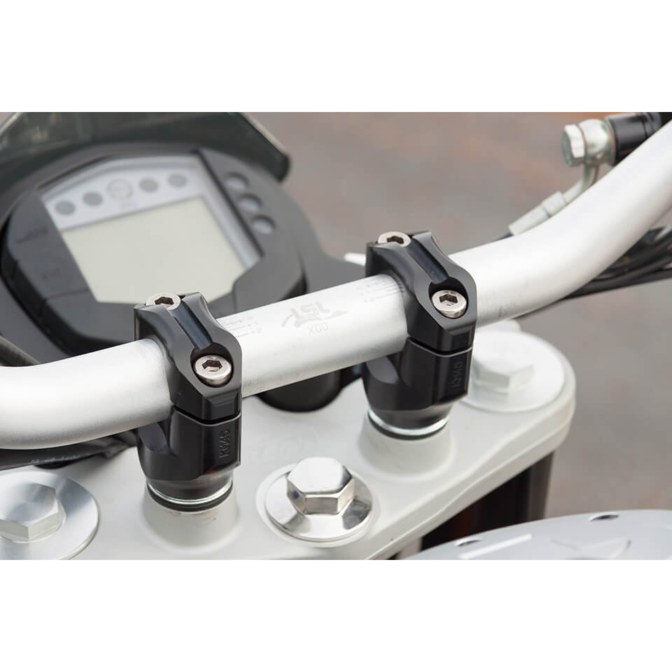 LSL Clamp Block Kit 75 mm, for 22.2 mm handlebar, black