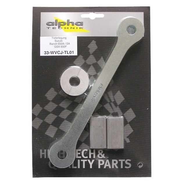 alpha Technik Lowering Kit 35mm for Suzuki Bandit 650A, SA, GSX650F; Type WVCJ; Model Year 2007-