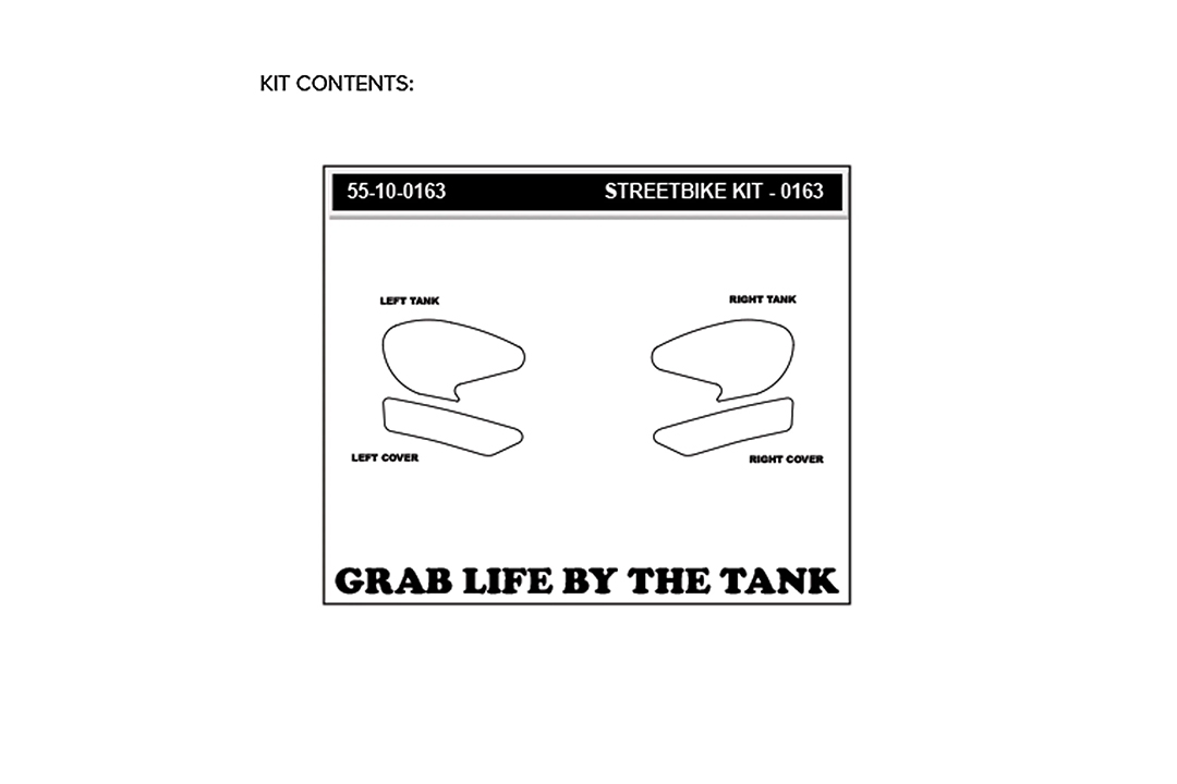 Stompgrip hybrid, Volcano, für Yamaha YZF-R3, 2019-2025