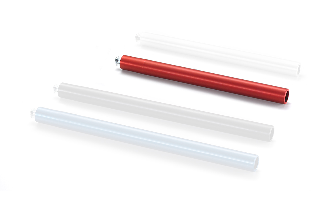 TRW handlebar Tube Aluminium MCL250R, red anodised