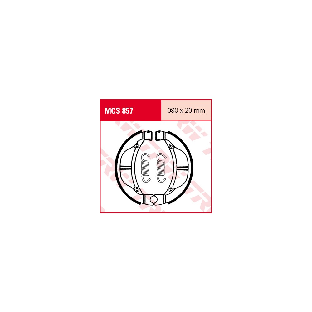 TRW LUCAS brake shoes kit MCS857