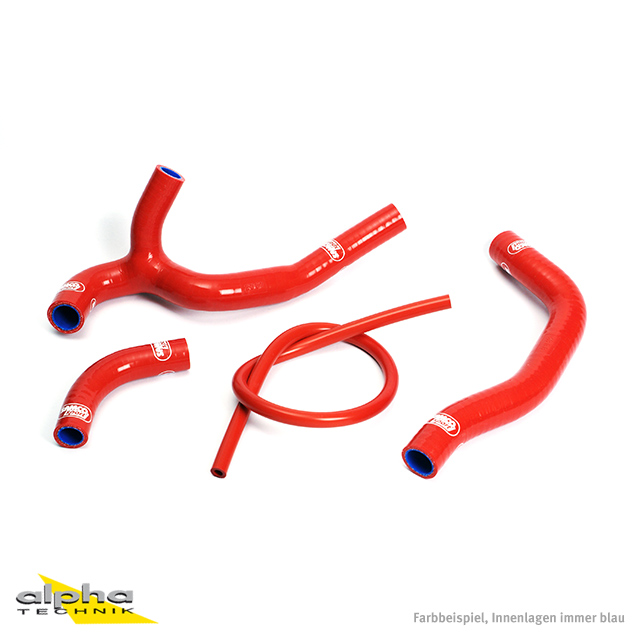 SAMCO SPORT Red Silicone Hose Kit for Honda CRF450R Model Year 2005-2008