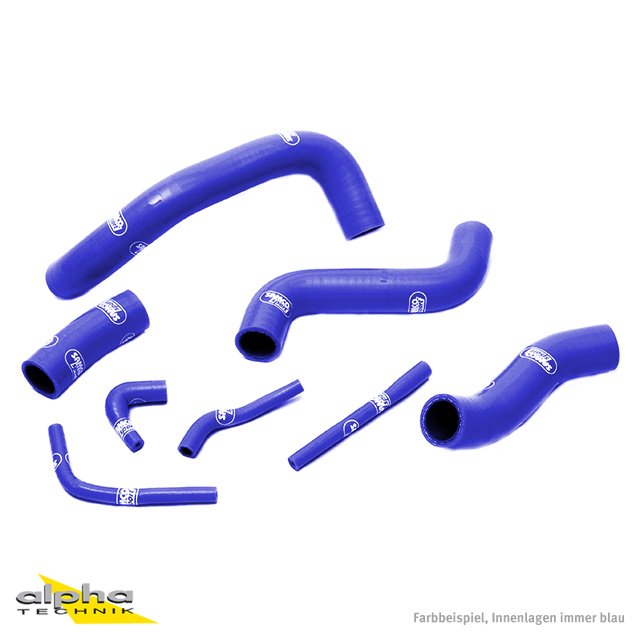 SAMCO SPORT Silicone Hose Kit blue for Kawasaki ZRX1100 ZRX1200 from model year 1997- only for vehicles with carburetor de-icing