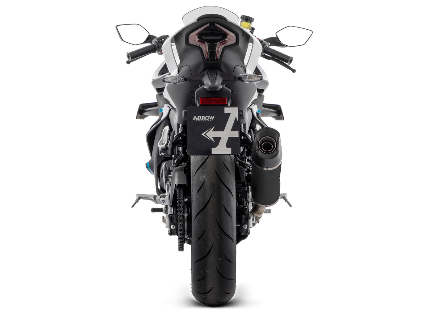 ARROW INDY RACE EVO Aluminium DARK Exhaust for CF Moto 450NK / 450SR Model Year 2023-