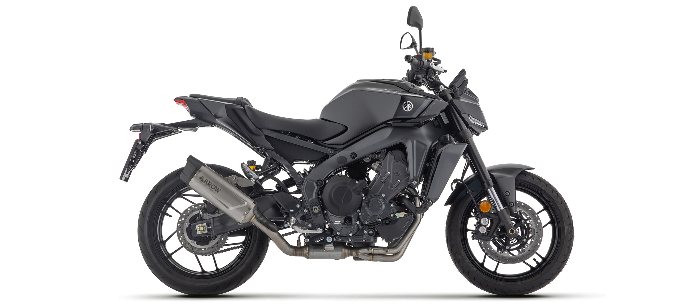 ARROW INDY RACE EVO Titanium Sleeve Exhaust for Yamaha MT09 (SP), Type RN87 / RN88 / RN89 / RN90 / RN91 / RN92, 2024-