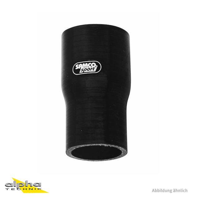 SAMCO SPORT Silicone Hose Reducer, Black, 25 mm ID to 22 mm ID