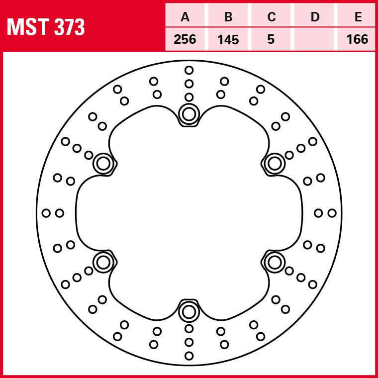 TRW brake disc All-round Fixed MST373