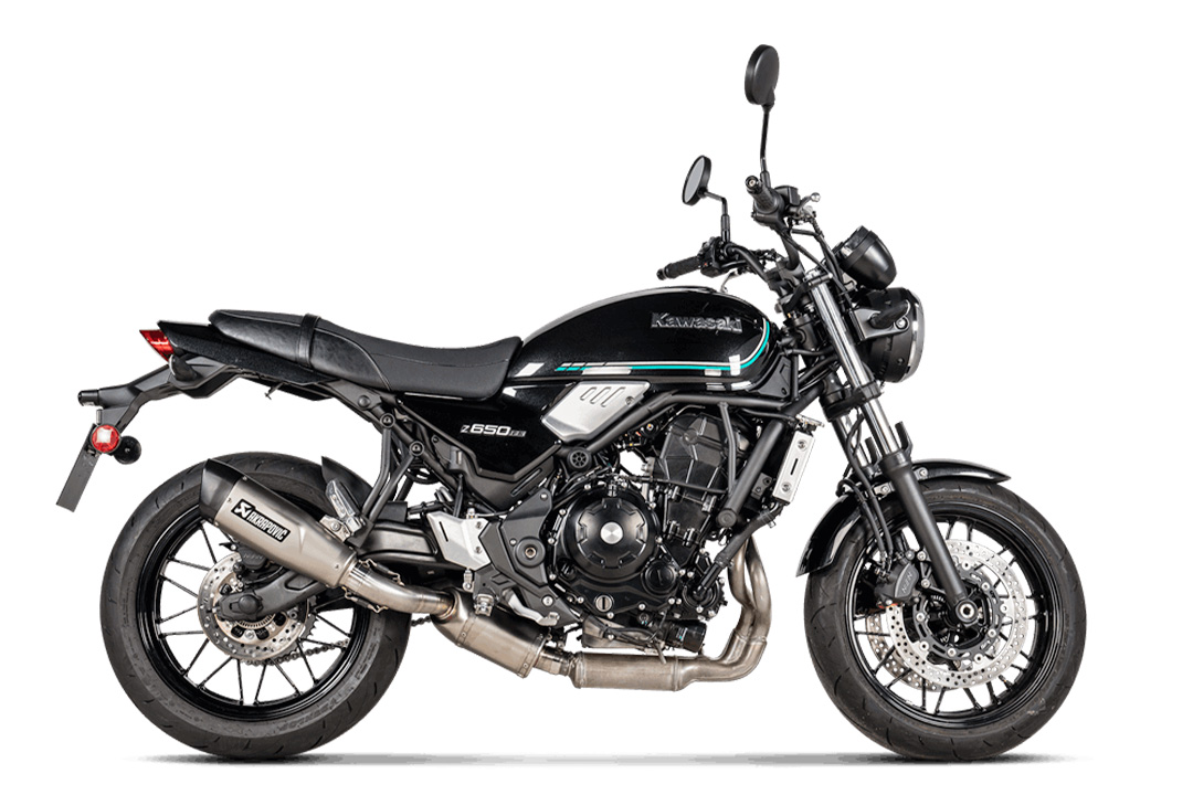 Akrapovic Slip-On Line (Titanium) Exhaust Kawasaki Z650RS from model year 2022-