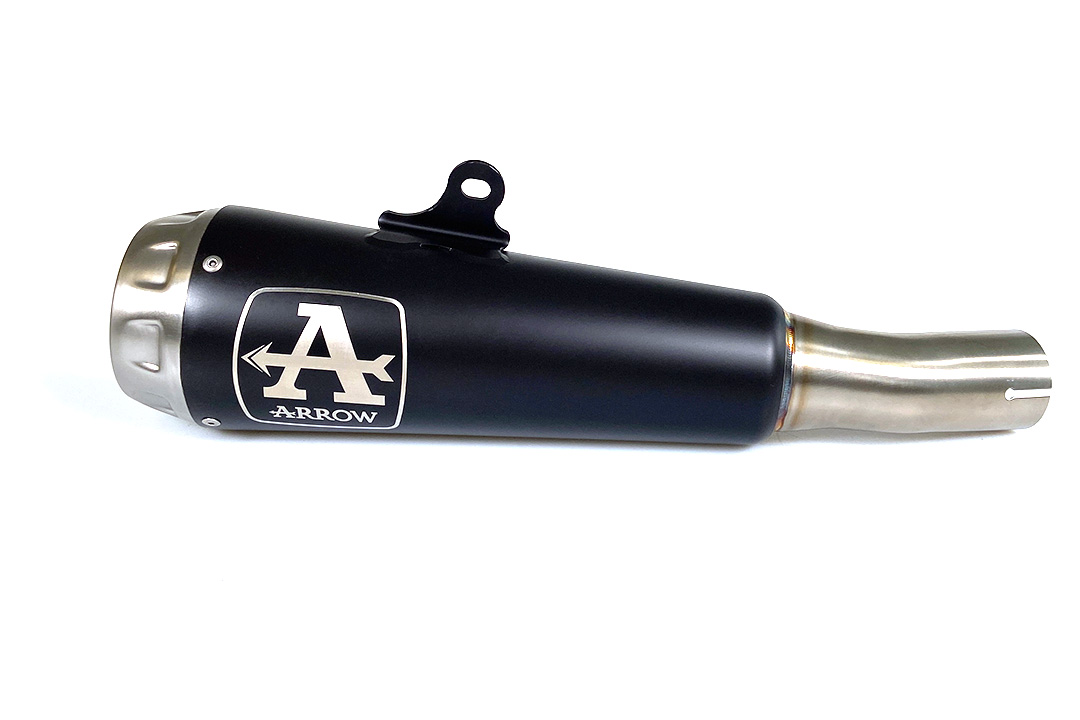 ARROW DARK PRO-RACE Exhaust for Kawasaki Ninja 400 / Z400 2018-, Black Stainless Steel