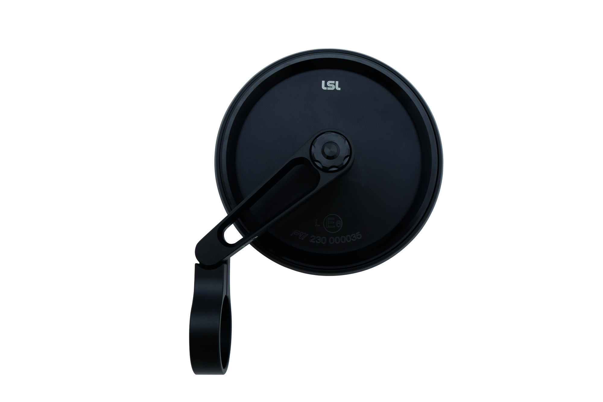 LSL NOVA-RUN Mirror, short handlebar bar end mirror, black, with street approval, ECE, with adapters for 22mm and 1 inch handlebar handlebars
