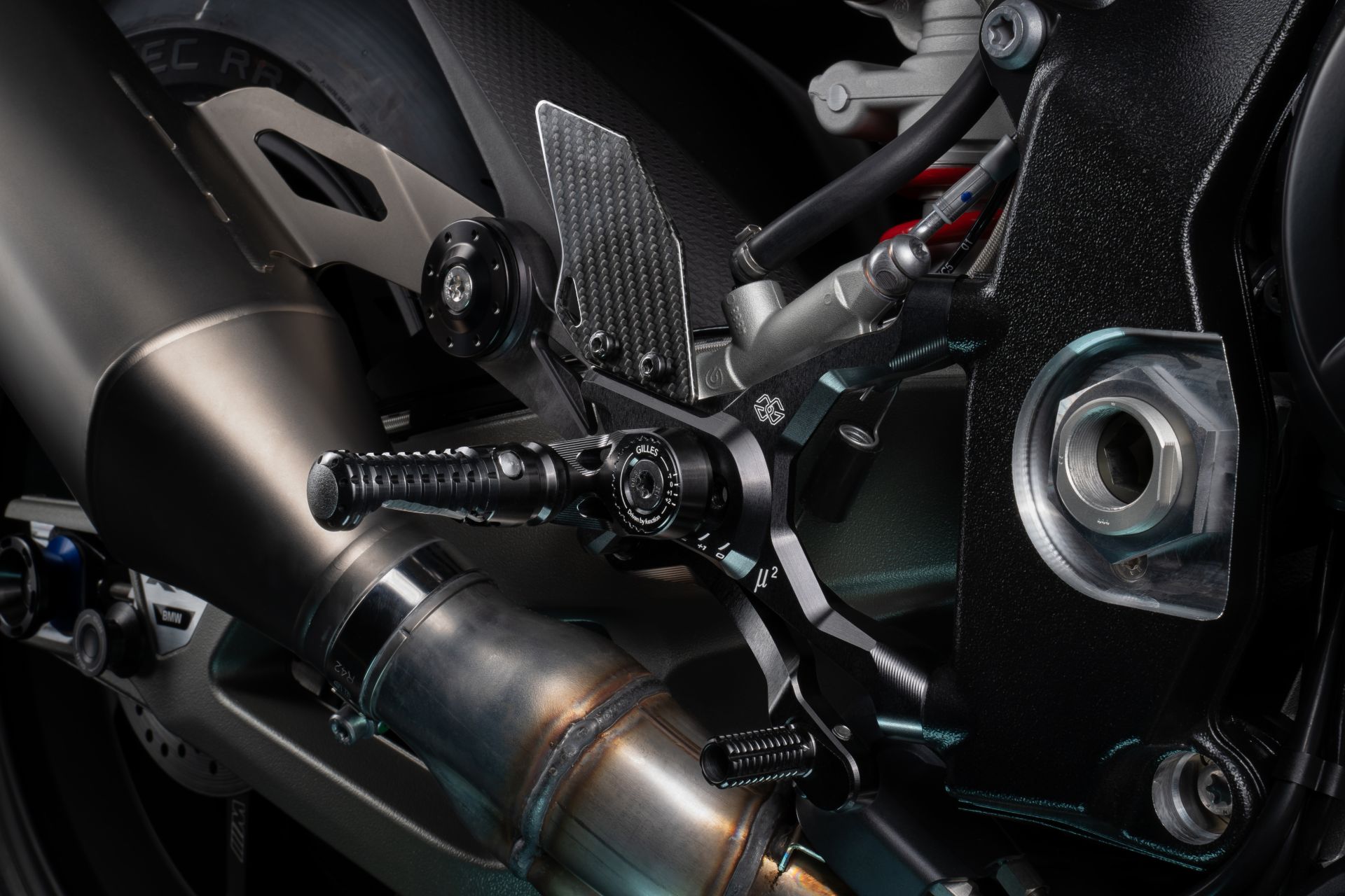 GILLES MUE2 footrest Rearset System BMW M 1000 RR, S1000 RR, 2025-