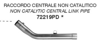 ARROW Link Pipe for Kove 450 Rally 2025-, without catalyst