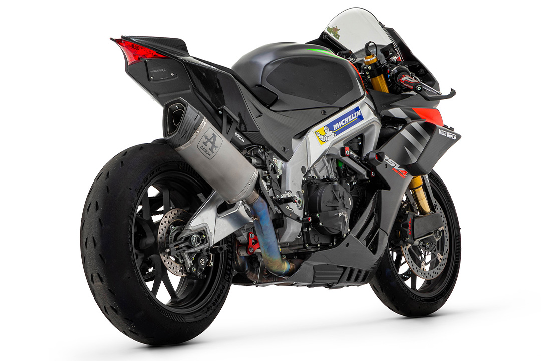 ARROW PISTA Racing Exhaust with Titanium Link Pipe for Aprilia RSV4 1100 Factory 2019-2020