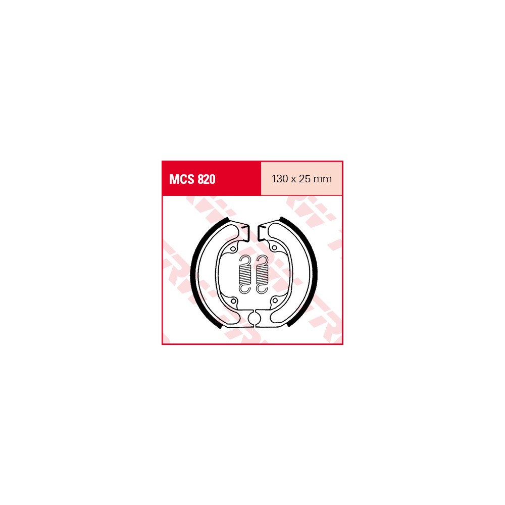 TRW Lucas brake shoes pad set MCS820