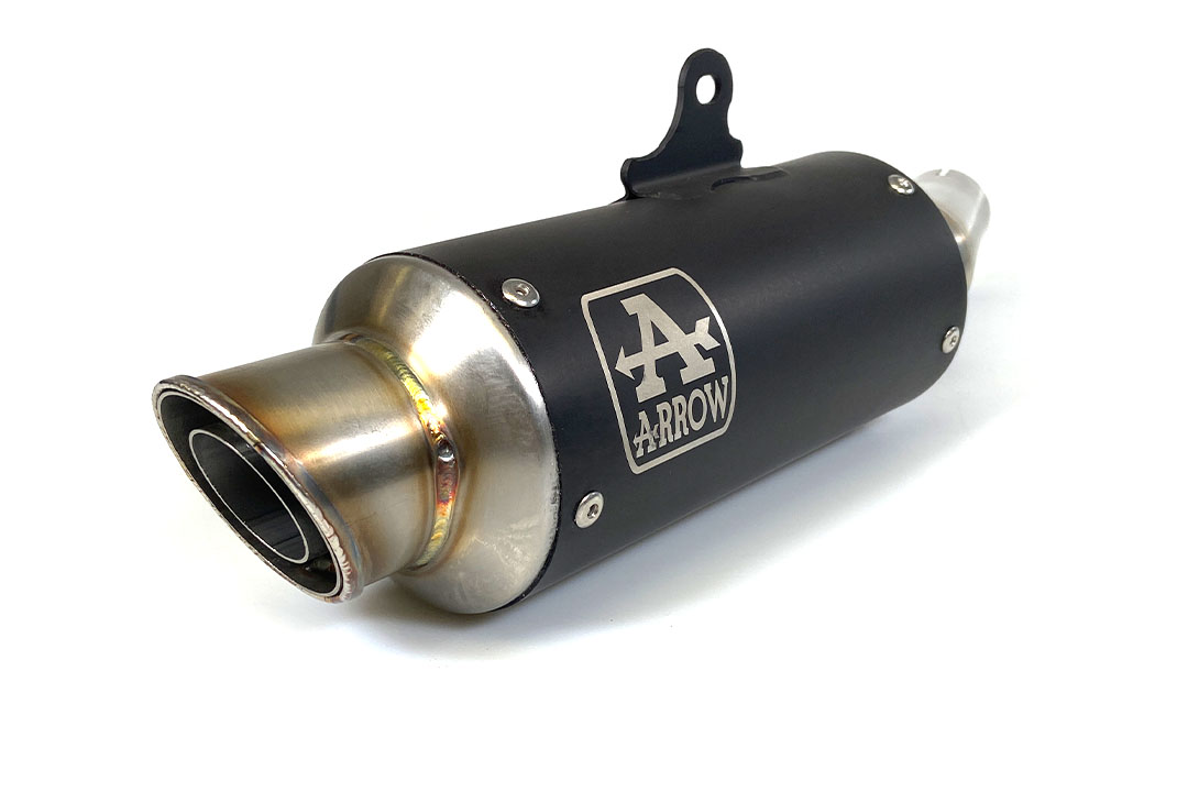 ARROW DARK GP2 Exhaust for Kawasaki Ninja 400 2018- made of Stainless Steel