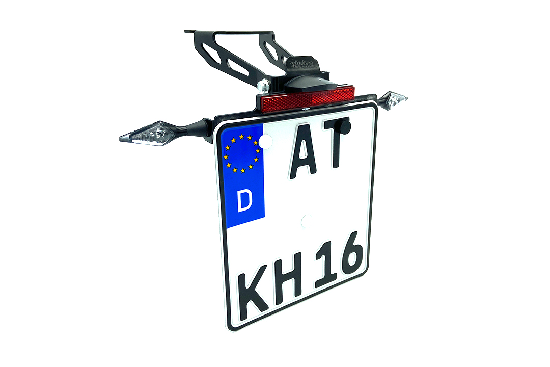 alpha Technik License Plate Holder for Kawasaki Ninja ZX-10R from model year 2022-