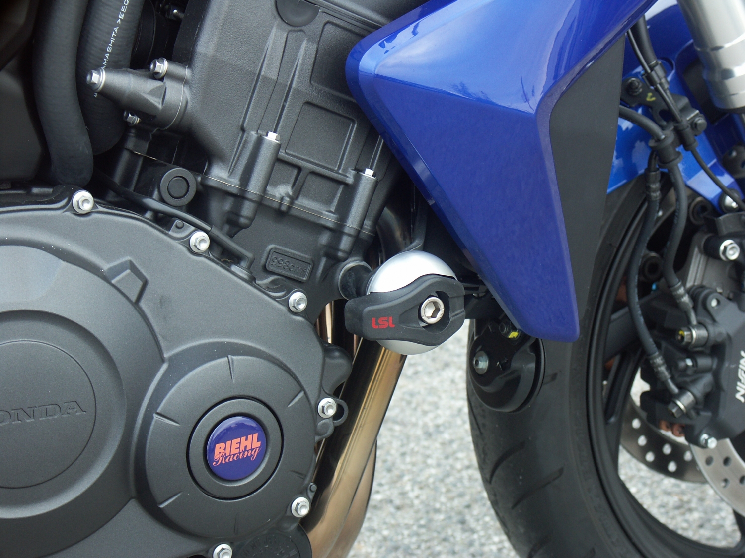 LSL Crash Pad Mounting Kit for Honda CB1000R / CBF1000F, 2010-, DS, black
