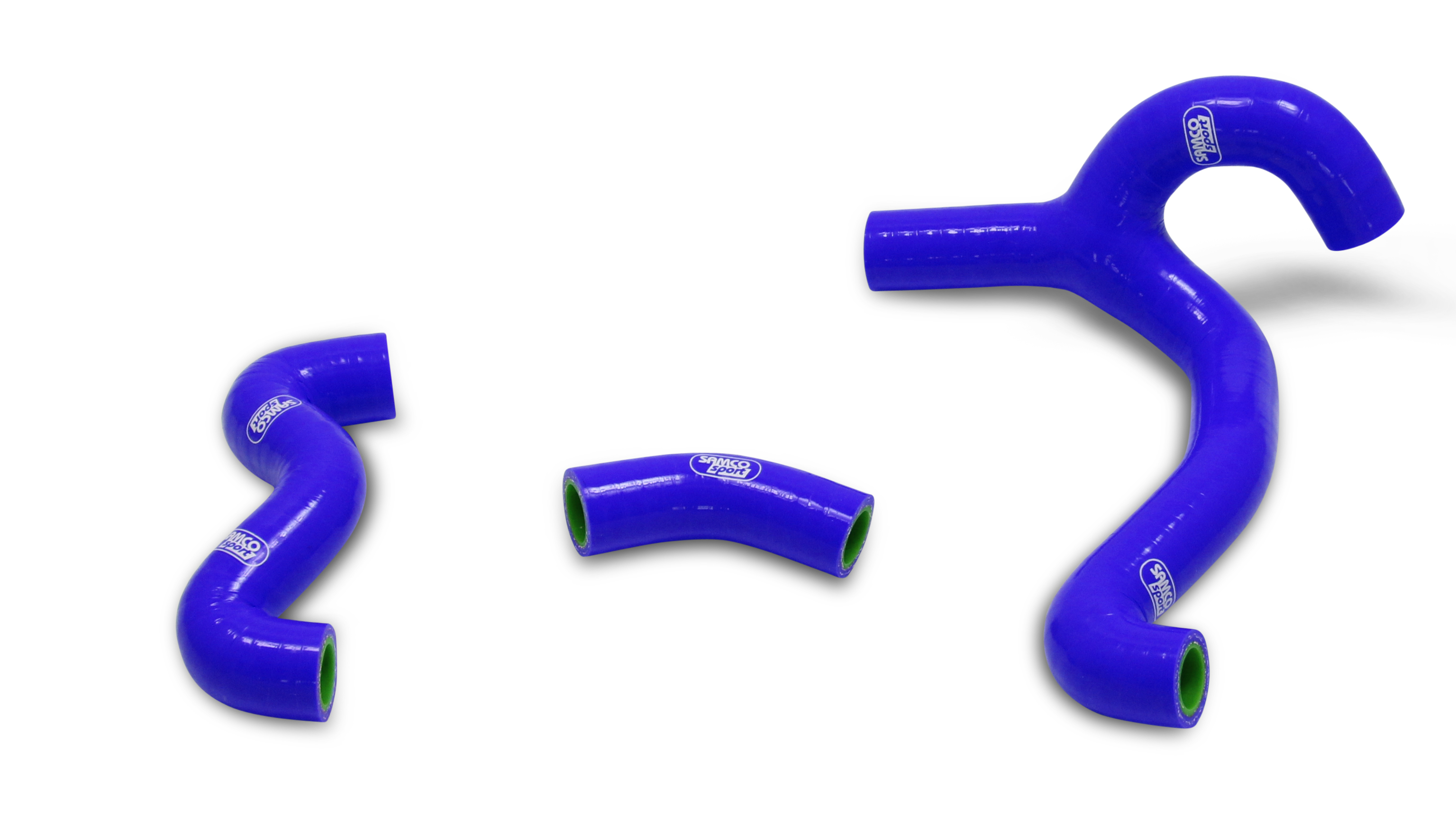 SAMCO SPORT Silicone Hose Kit Y-Piece - Race Design blue for KTM 50 SX Mini Husqvarna TC50 Mini Model Year 2018-2023