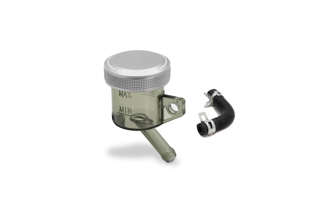 Barracuda Universal balance tank with silver aluminium cover, 30mm diameter