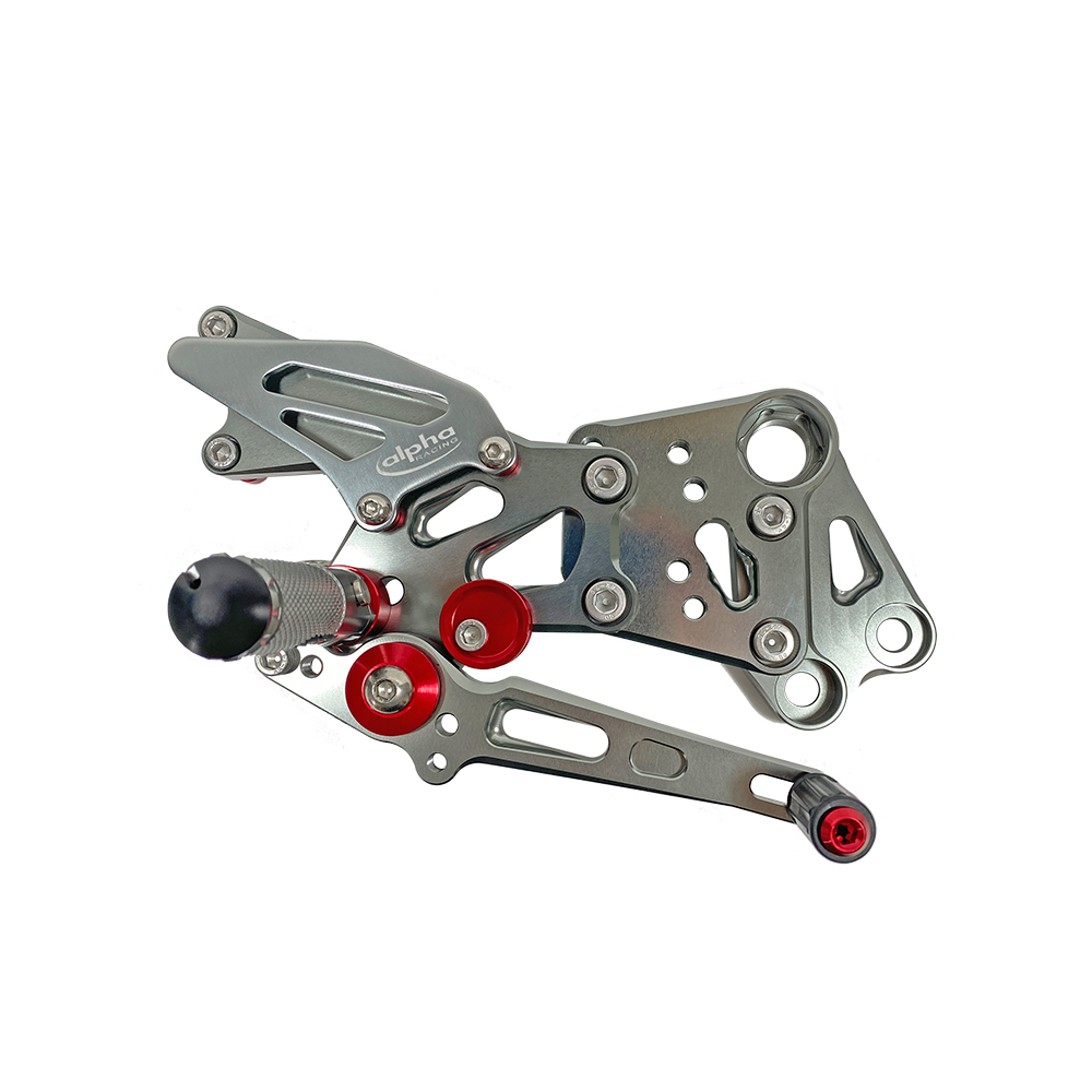 >TRACK< footrest system, titanium-coloured, KTM RC390 2014- ABE