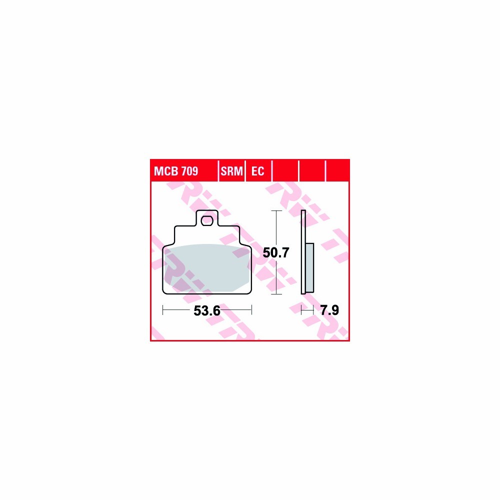 TRW brake pad set Sinter Scooter MCB709SRM