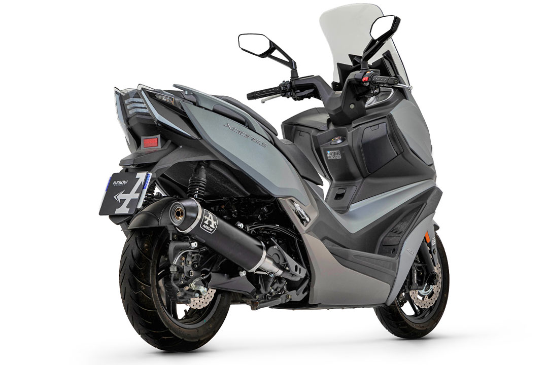 ARROW DARK URBAN exhaust for Kymco XCITING 400I S from model year 2021-