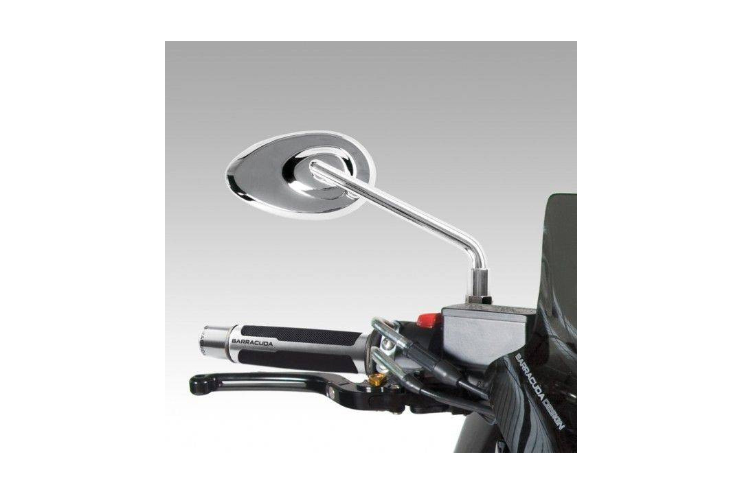 Barracuda handlebar Mirror STONE B-LUX Universal Chrome-coloured