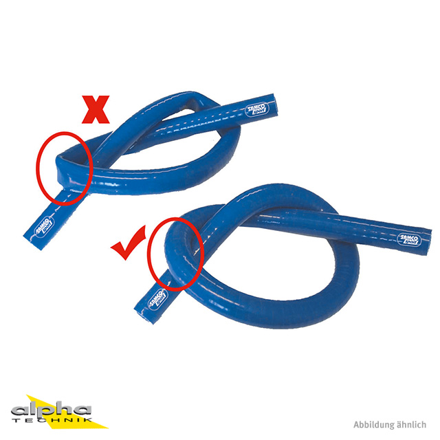 SAMCO SPORT Xtraflex Silicone Hose, Blue, 18 mm Inner Diameter
