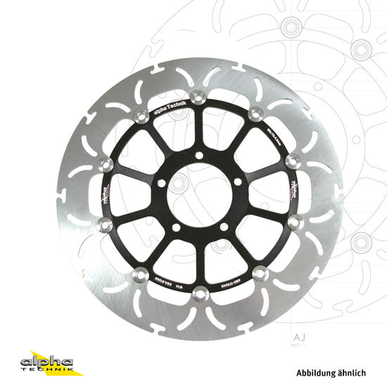 alpha Technik brake disc ABD33 black