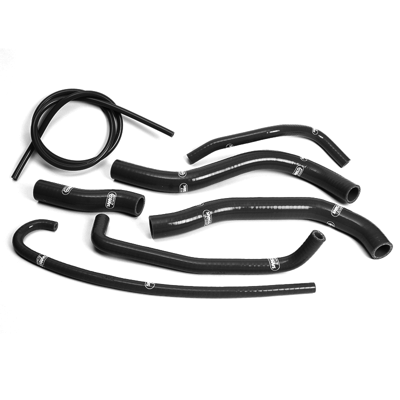 SAMCO SPORT Silicone Hose Kit, classic matt black, for Suzuki GSXR600 GSXR750 Model Year 1996-1999