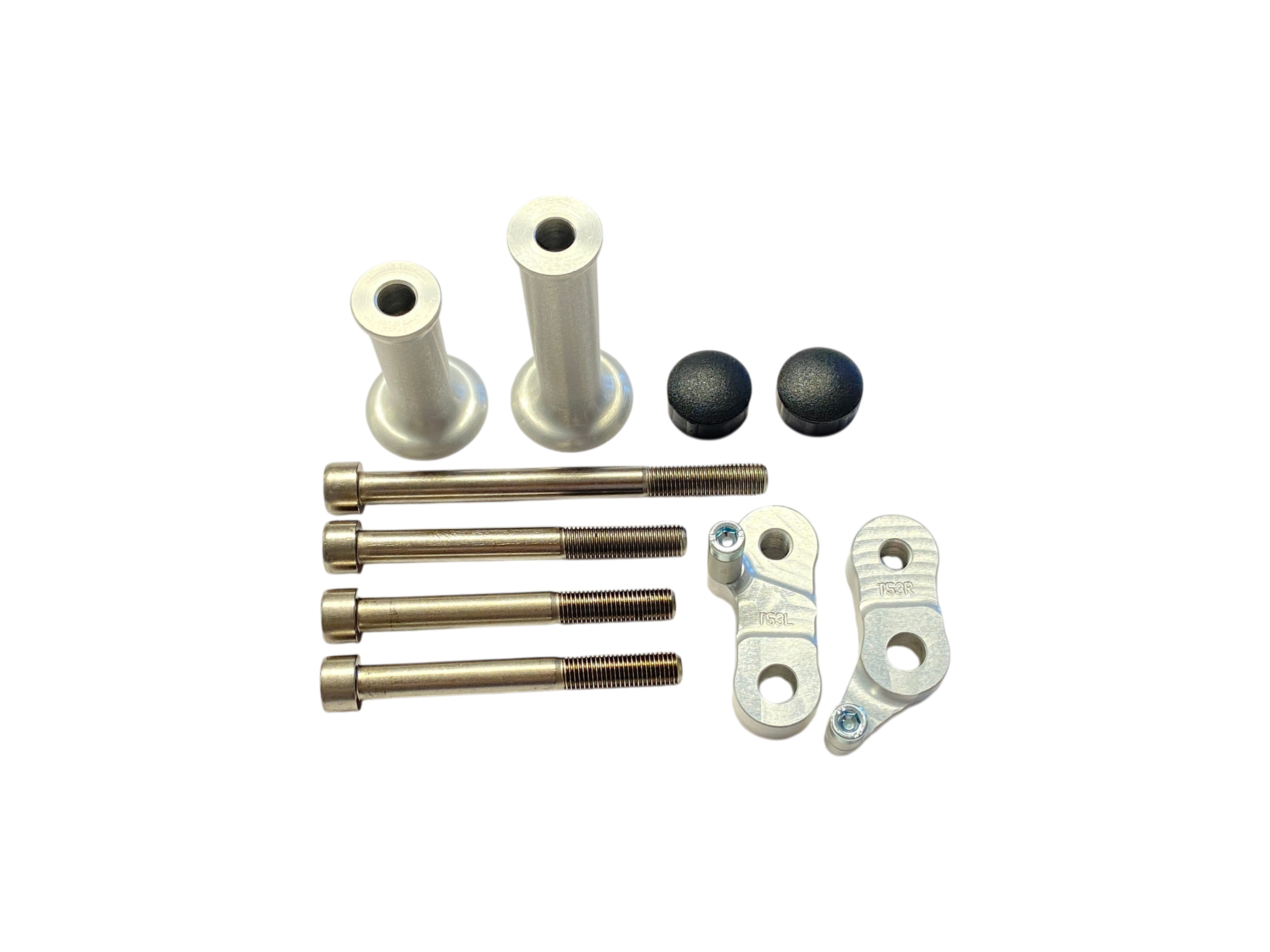 LSL Crash Pad Mounting Kit for Triumph Street Triple /R, 2013-, silver