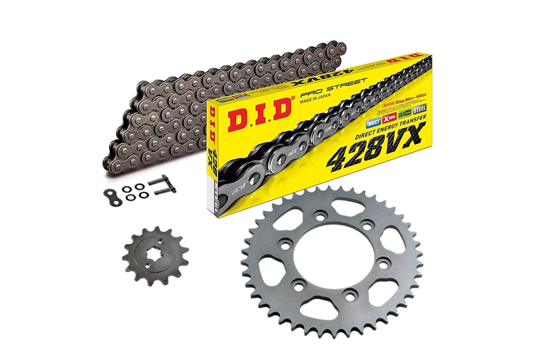 DID chain Kit with 428VX chain, standard colour, for Honda CBX125C (Japan)