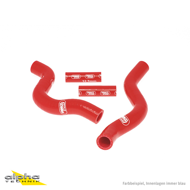 SAMCO SPORT Silicone Hose Kit Red for Suzuki RM250 Model Year 2001-2012
