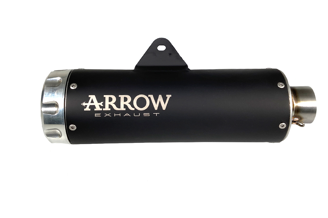 ARROW DARK REBEL Full Exhaust System with Aluminium End Cap for Kawasaki Z650 RS Model Year 2021-
