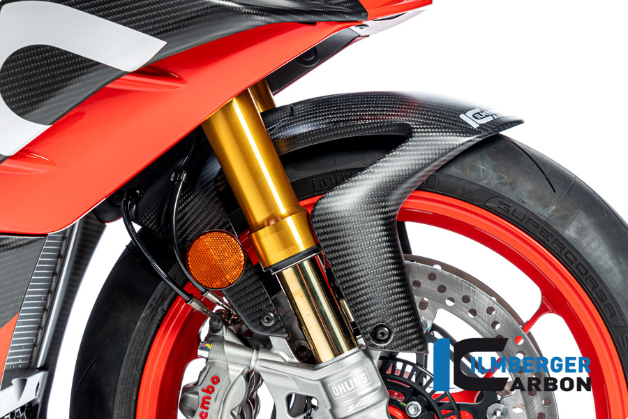 Ilmberger Carbon Rear Mudguard fronte matte for Aprilia RSV4 / Tuono V4 2021-