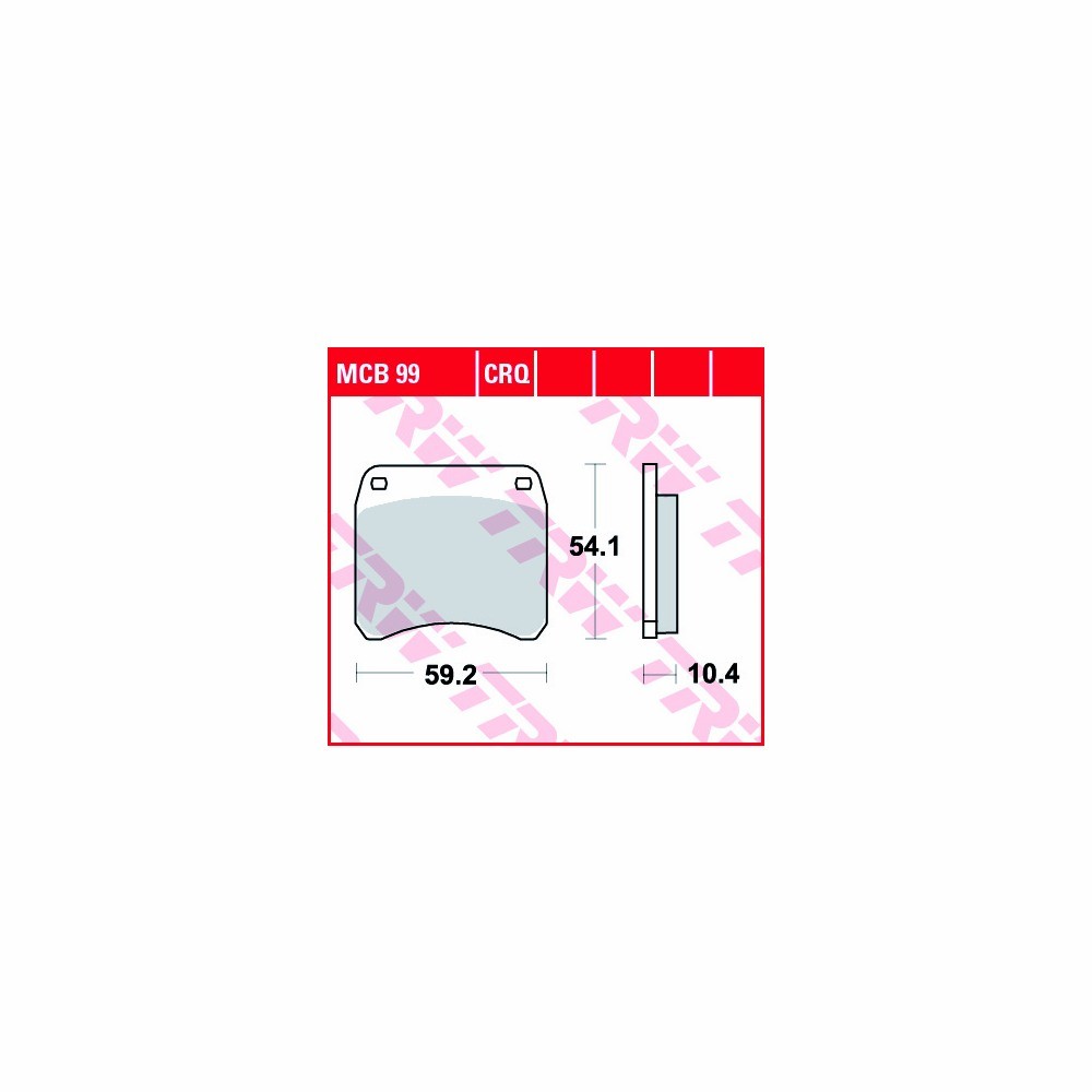 TRW brake pad set Hyper Carbon