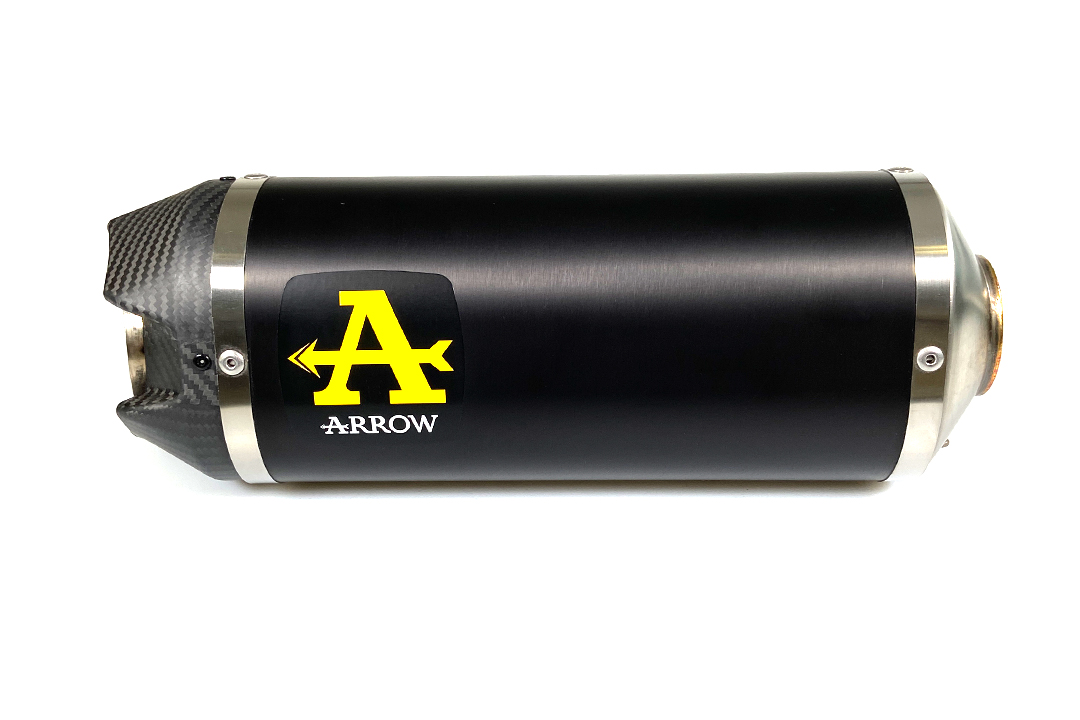ARROW DARK INDY RACE exhaust for Aprilia RS660 2021-, black aluminium