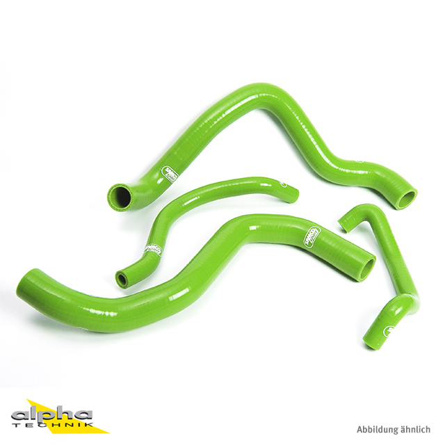 SAMCO SPORT Silicone Hose Kit Green for Suzuki GSXR750 Model Year 2004