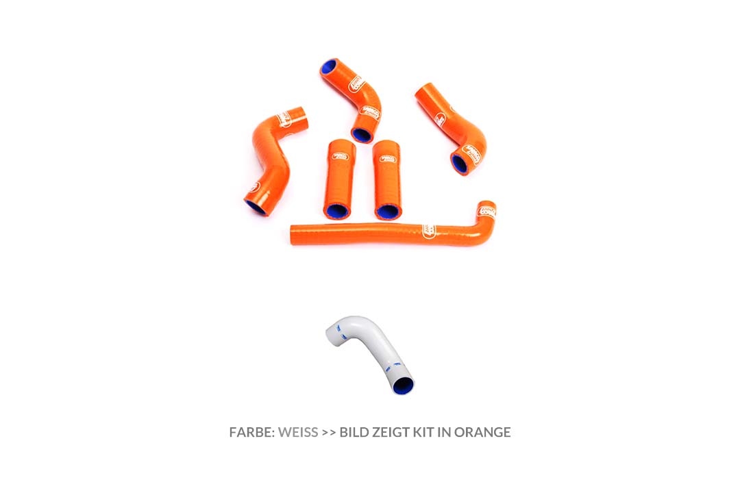 SAMCO SPORT Silicone Hose Kit OEM Design White for KTM 450 EXC 525 EXC Model Year 2004-2007